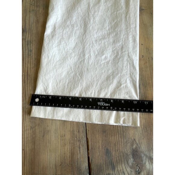 Talbots Wide Leg Chino Pants Womens 12 White Lined Stretch Fabric Made in Italy - Picture 11 of 11